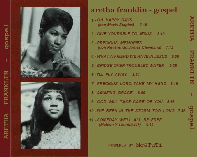 Aretha Franklin - Aretha Gospel 1991 - Aretha Franklin - GOSPEL - trasera.JPG