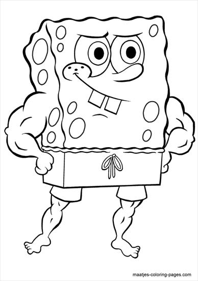 SpongeBob - spongebob - kolorowanka 119.GIF