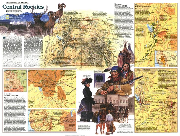 National Geografic - Mapy - USA - Central Rockies 2 1984.jpg