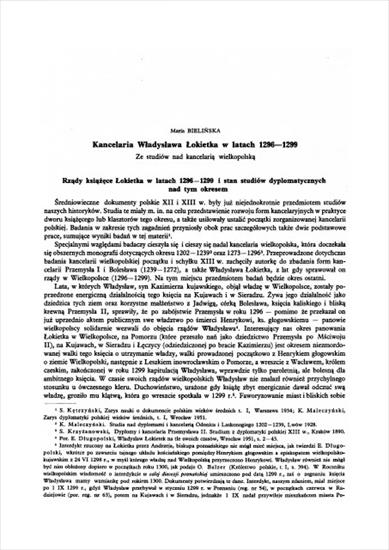 Historia Polski1 - Bielińska M. - Kancelaria Władysława Łokietka w latach 1296-1299.JPG